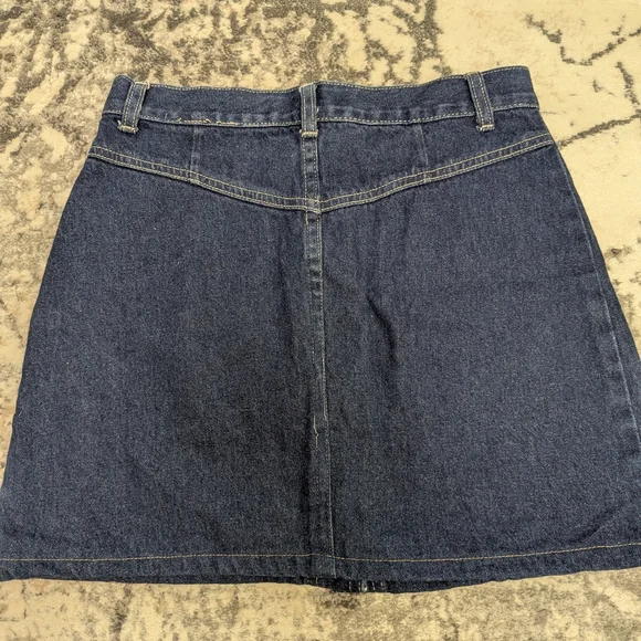 Vintage Brody Denim Button-Front Skirt - Picture 3 of 3